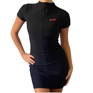 Full Send By Nelk Boys‎ Women's FITTED BODYCON MINI DRESS Sz Large- NEW